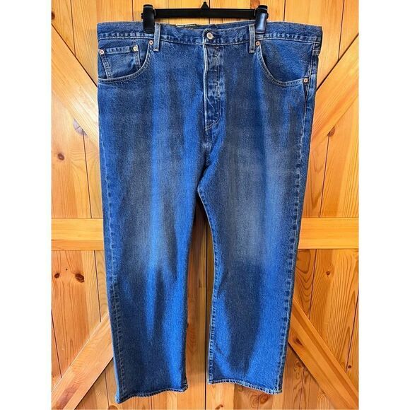 Levi's Premium 501 Jeans Blue Stretch Big &Tall Men's NWT RT$98 44x32 (2748) - Picture 1 of 10